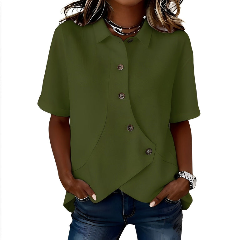 PARLA | Relaxed Button Shirt Blouse