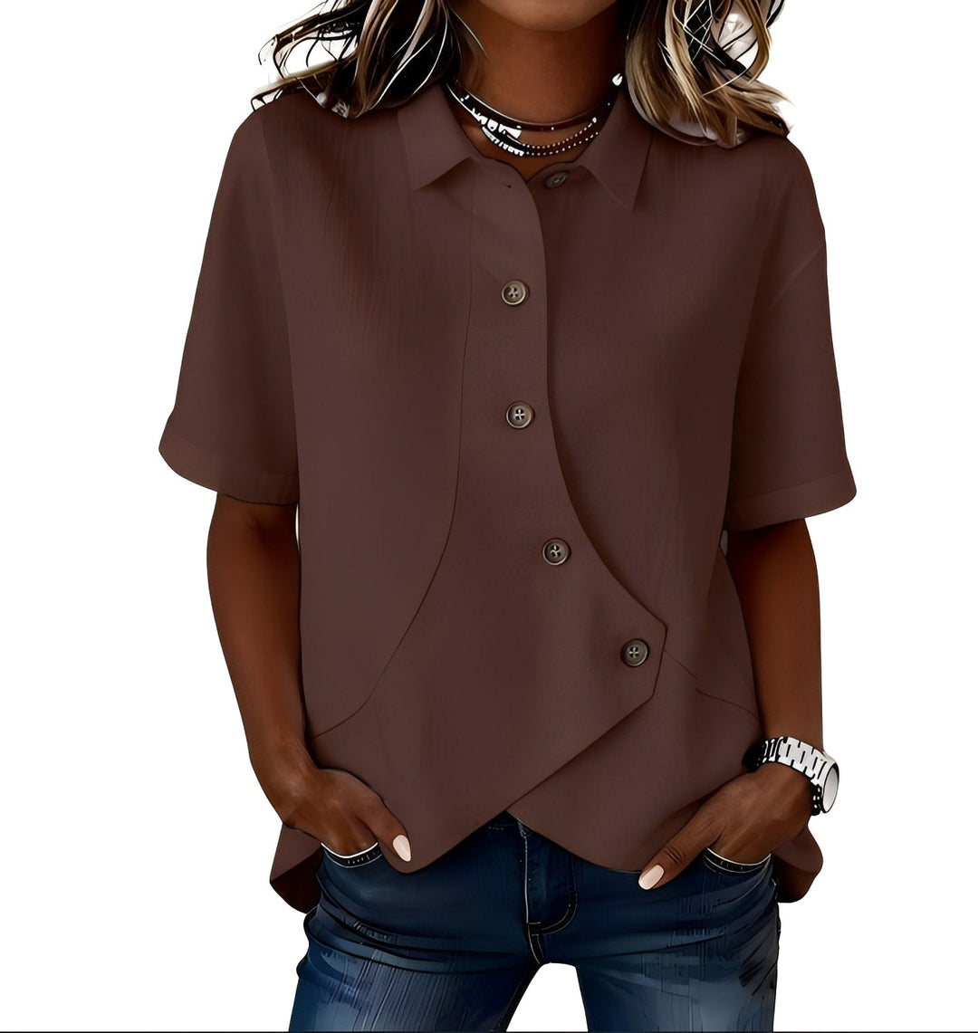 PARLA | Relaxed Button Shirt Blouse