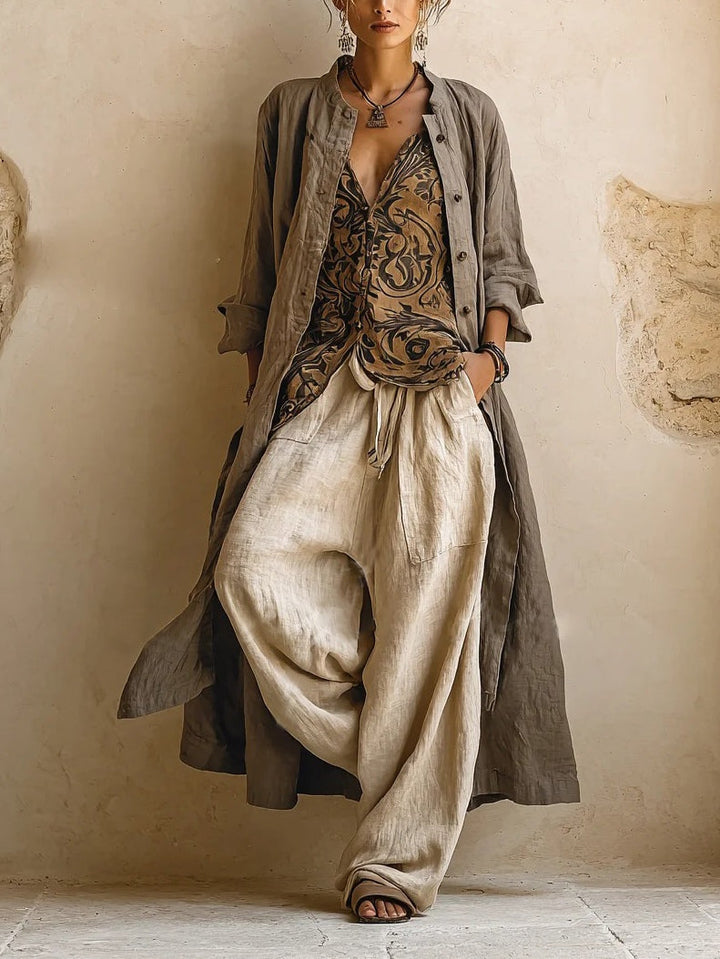 Coordinated Linen Blend Florence Set
