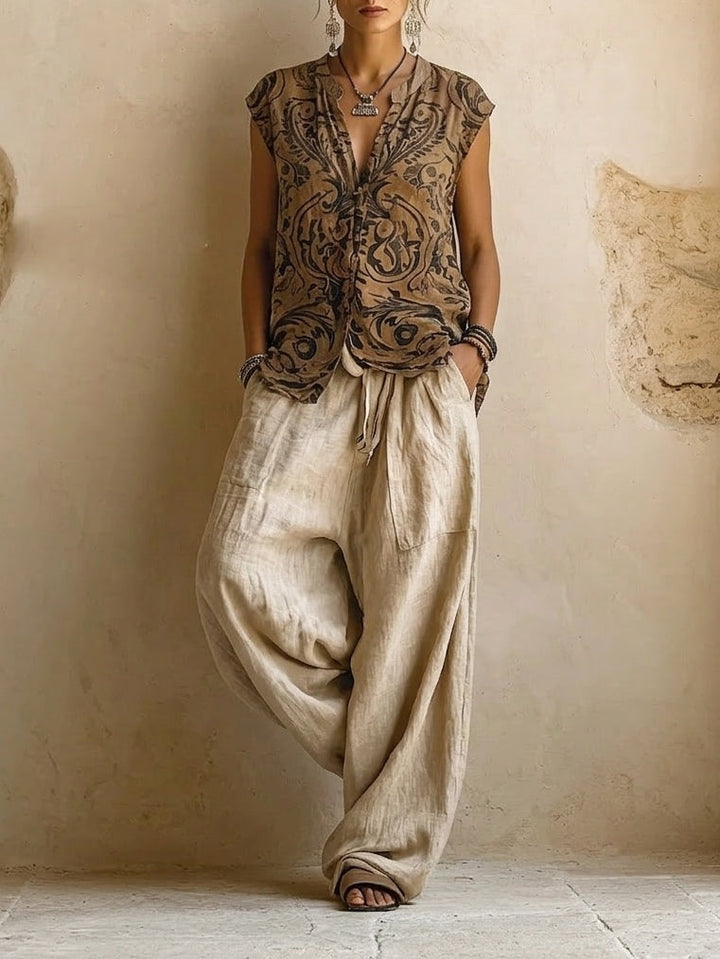 Coordinated Linen Blend Florence Set