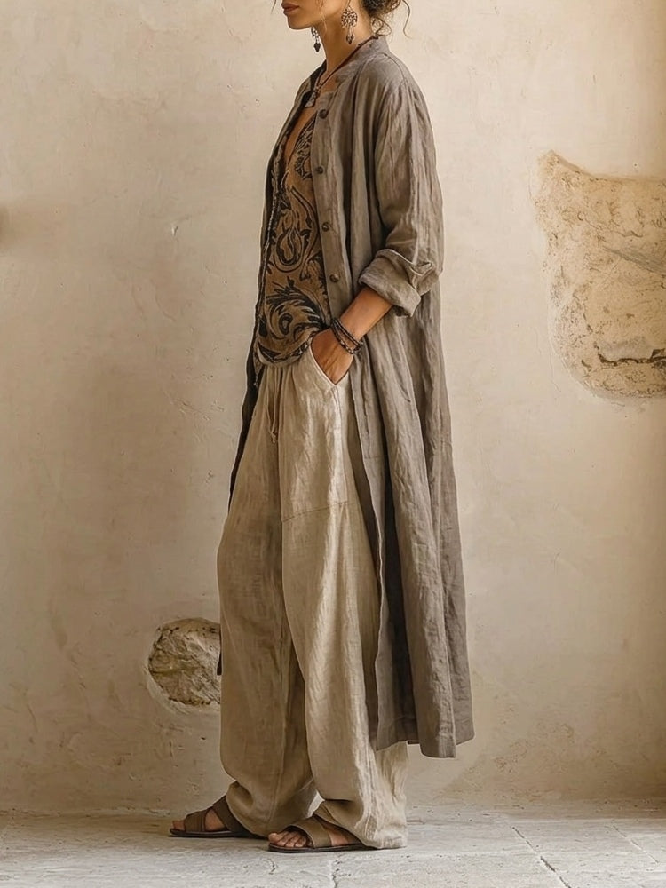 Coordinated Linen Blend Florence Set