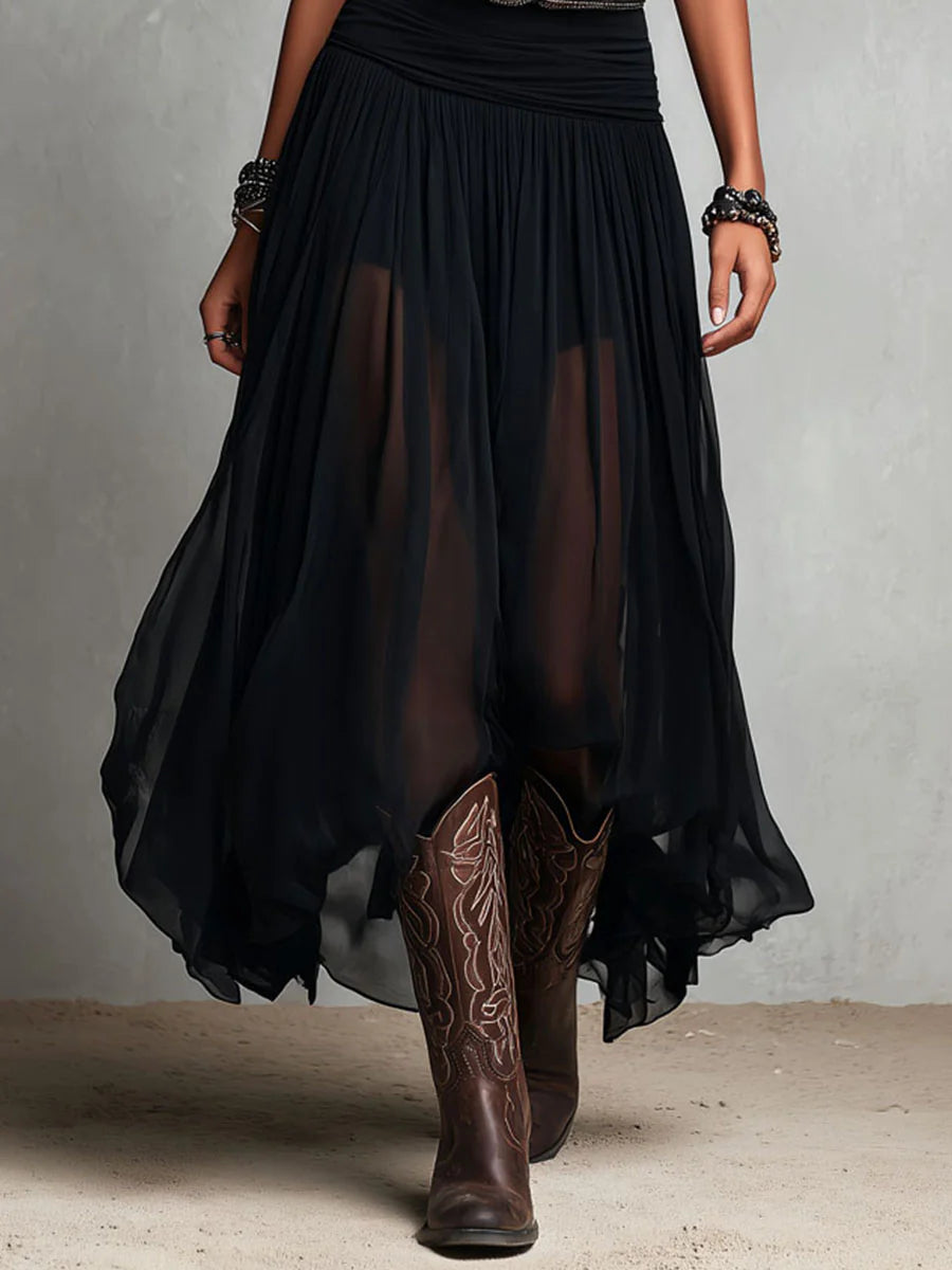 Ava | Tank Top Tulle Maxi Dress
