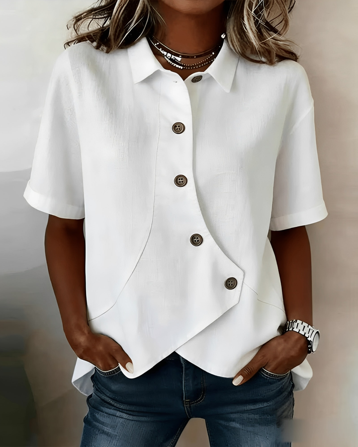 PARLA | Relaxed Button Shirt Blouse