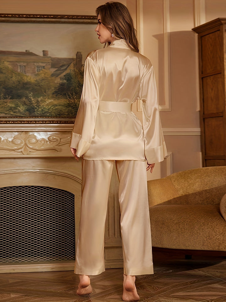 Aurielle | Women Elegance Robe &amp; Pajama Set