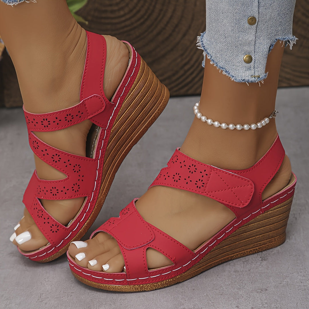 Prudy | Cushioned Wedge Sandals