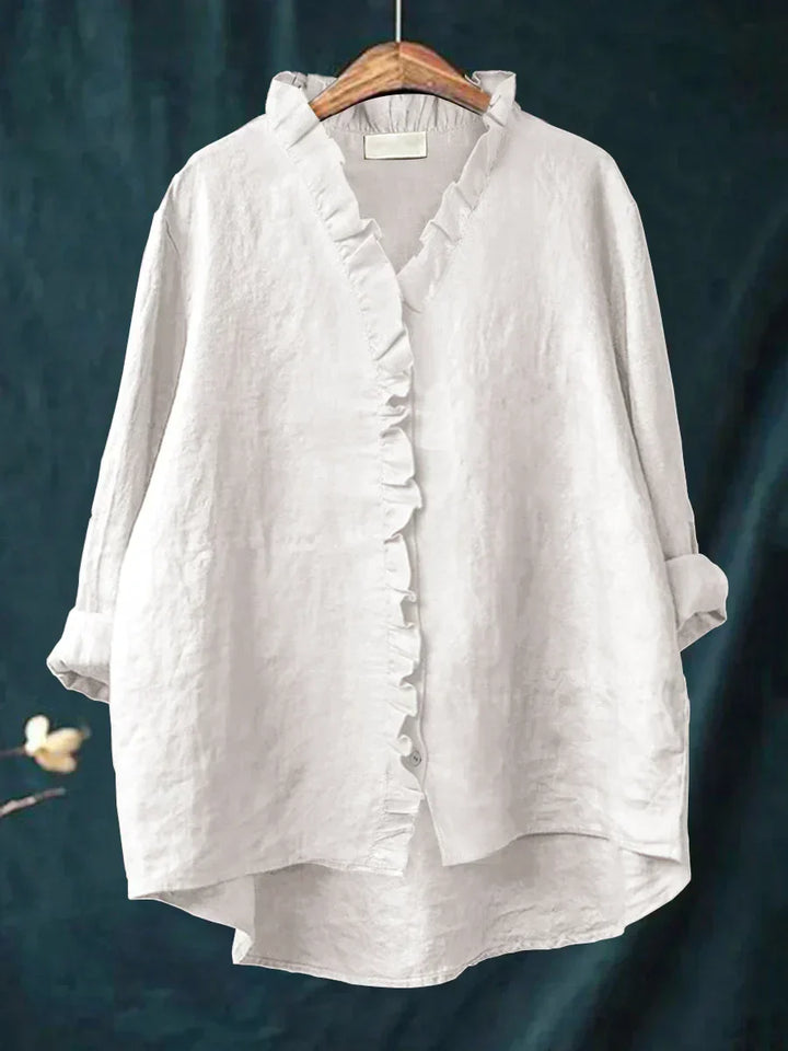 Geraldine | Ruffle Collar Shirt