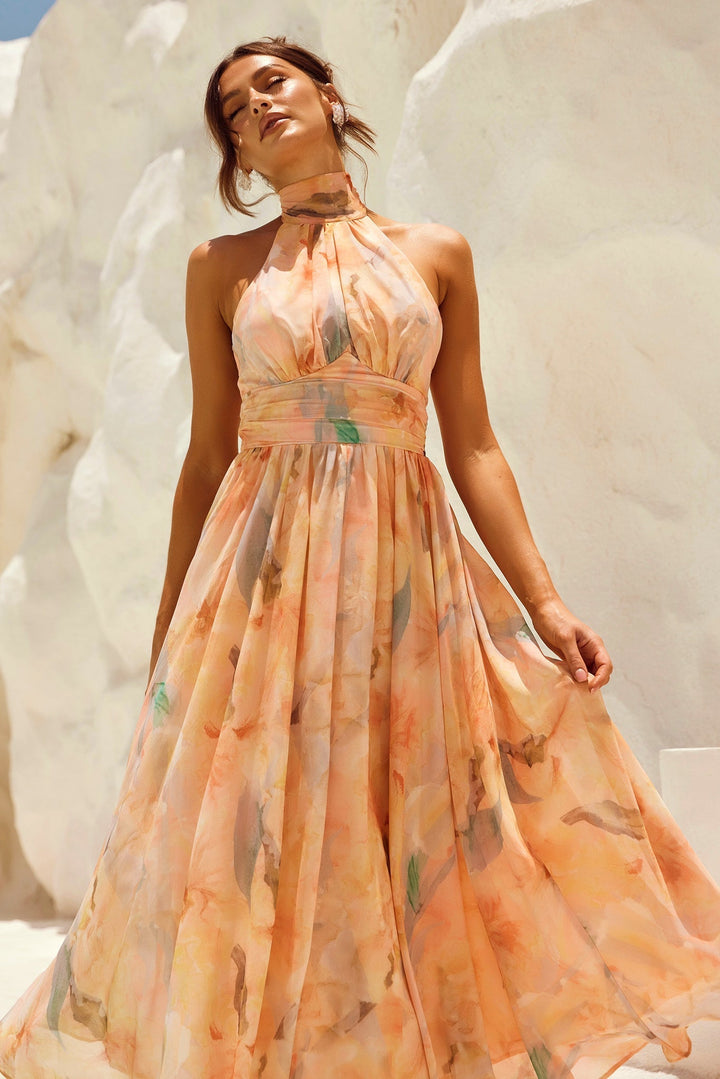 ESTHER™ Watercolor Midi Dress