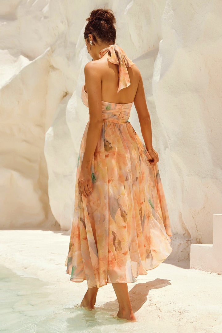ESTHER™ Watercolor Midi Dress