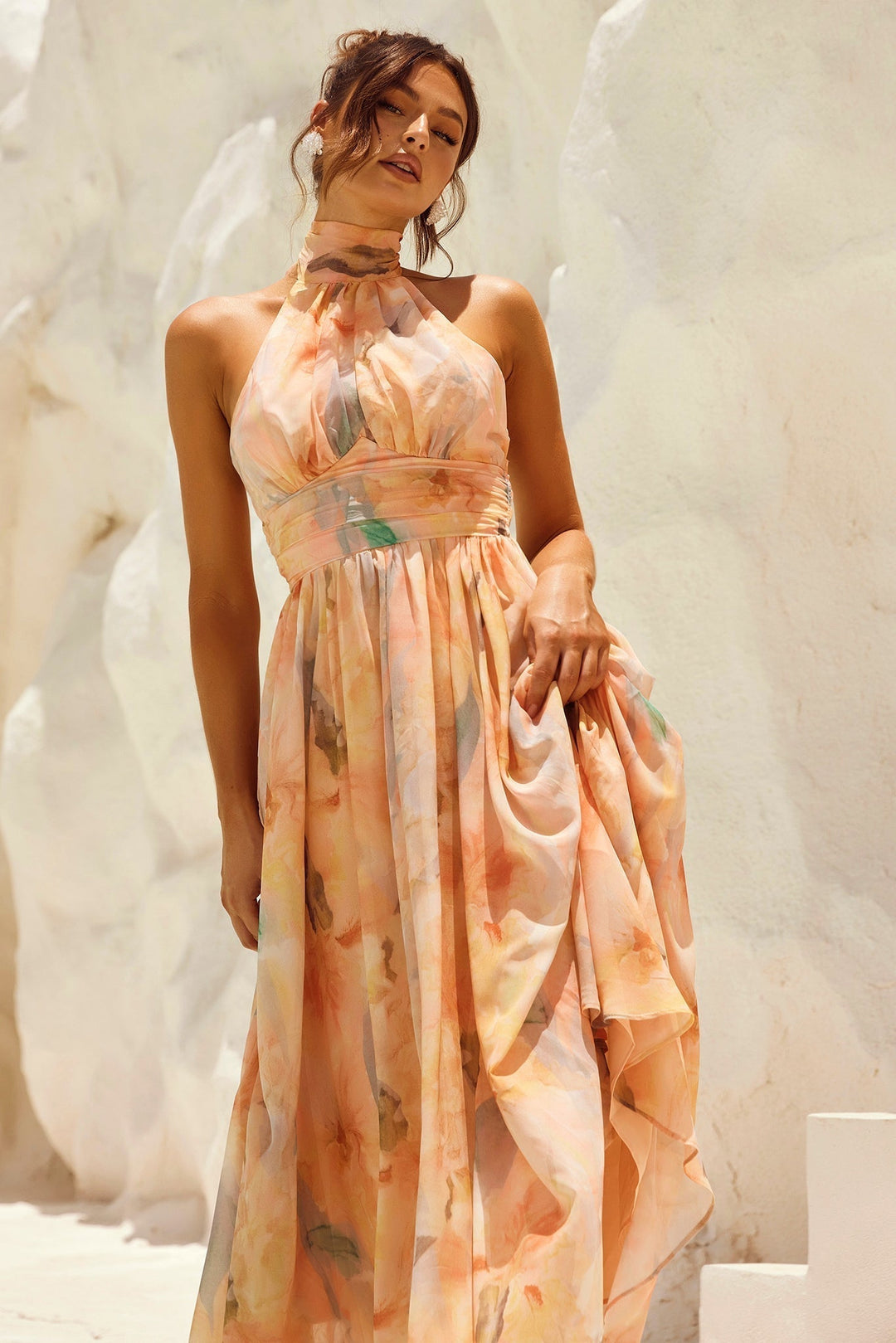 ESTHER™ Watercolor Midi Dress