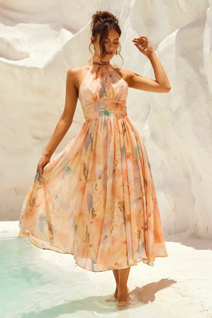 ESTHER™ Watercolor Midi Dress