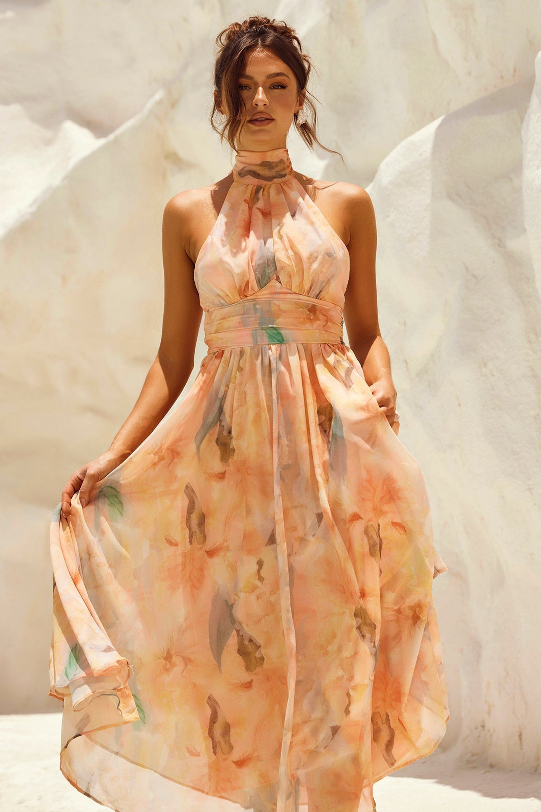 ESTHER™ Watercolor Midi Dress