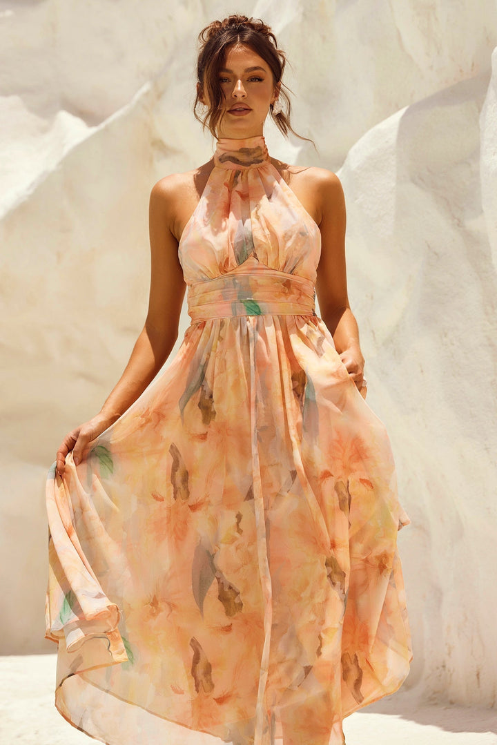 ESTHER™ Watercolor Midi Dress
