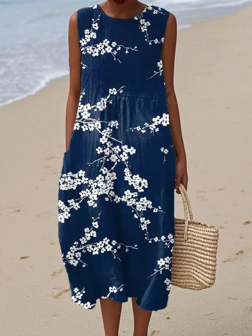 SAKURA | Sleeveless Maxi Dress