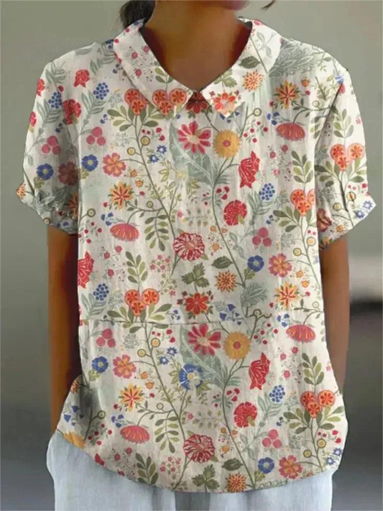 MARLENE™ | Women Vintage Print Shirt