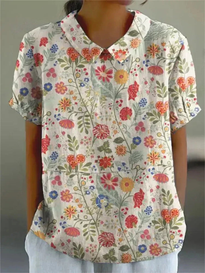MARLENE™ | Women Vintage Print Shirt