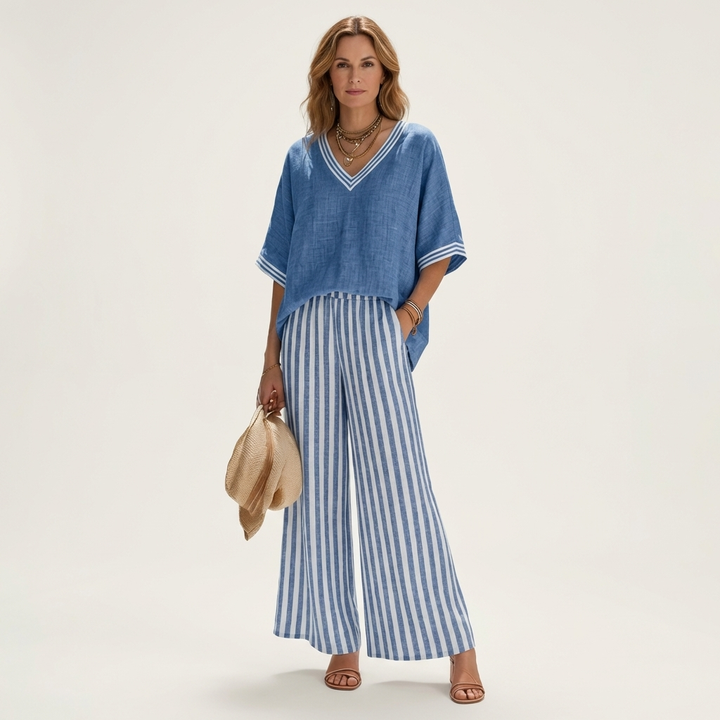 Quinn™ | Relaxed Elegance in Stripes