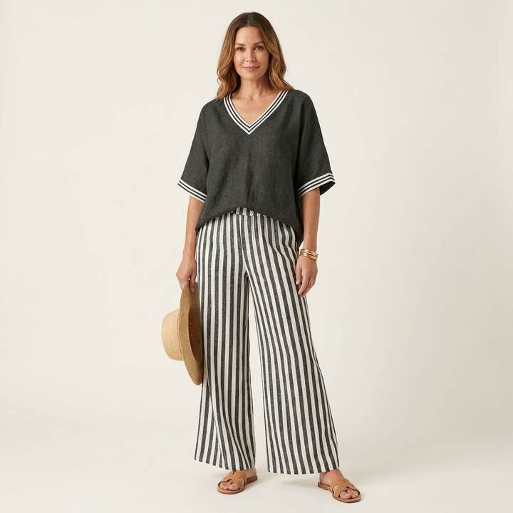 Quinn™ | Relaxed Elegance in Stripes