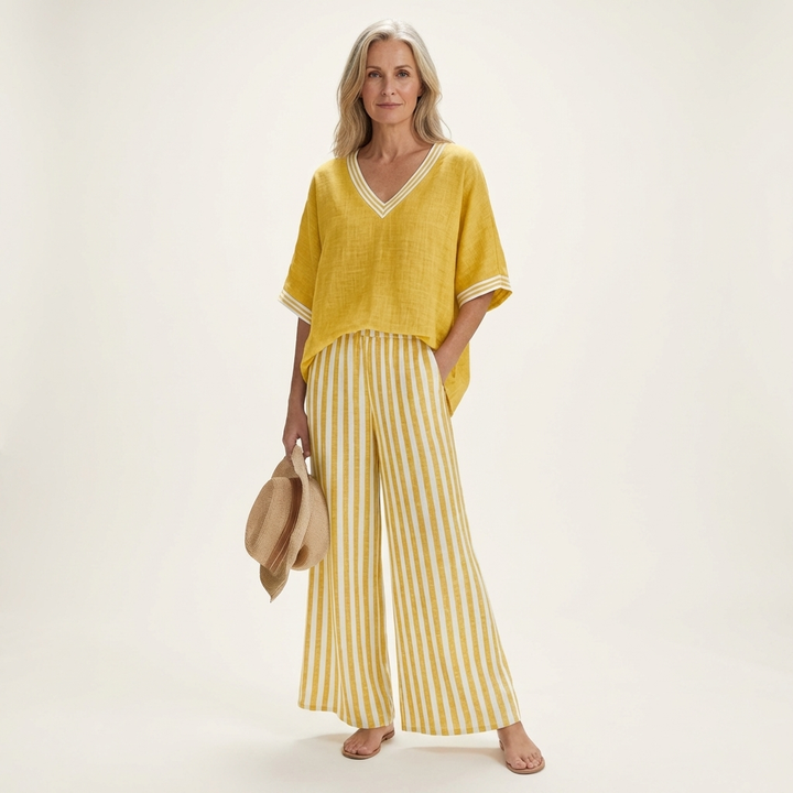 Quinn™ | Relaxed Elegance in Stripes