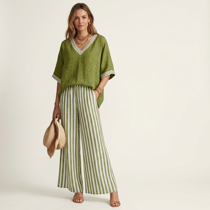 Quinn™ | Relaxed Elegance in Stripes
