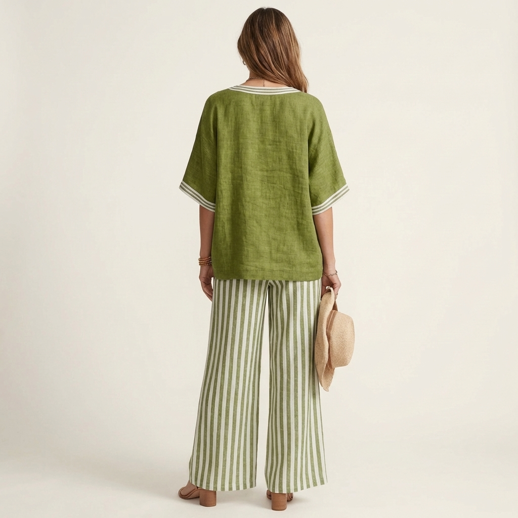 Quinn™ | Relaxed Elegance in Stripes