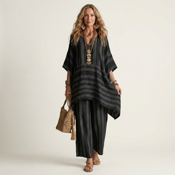 Skylar™ | Soft Striped Elegance