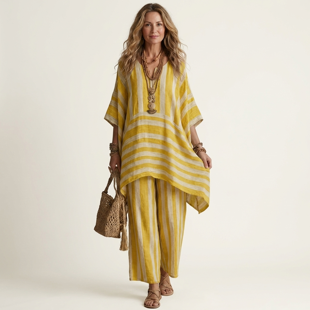 Skylar™ | Soft Striped Elegance