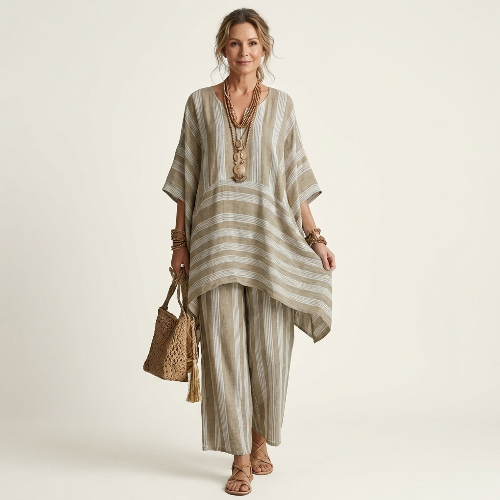 Skylar™ | Soft Striped Elegance