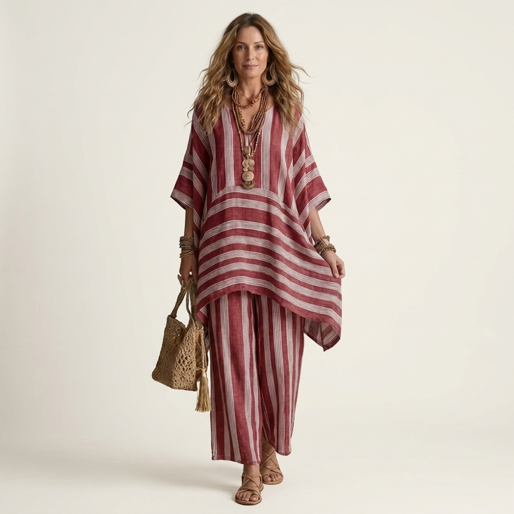 Skylar™ | Soft Striped Elegance