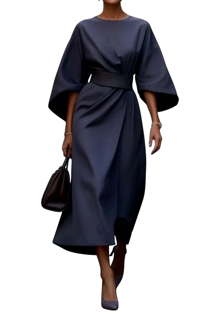 Maya™ | Elegant Lantern Sleeve Dress