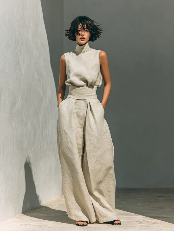 Nora | Minimalist Sleeveless Top Set