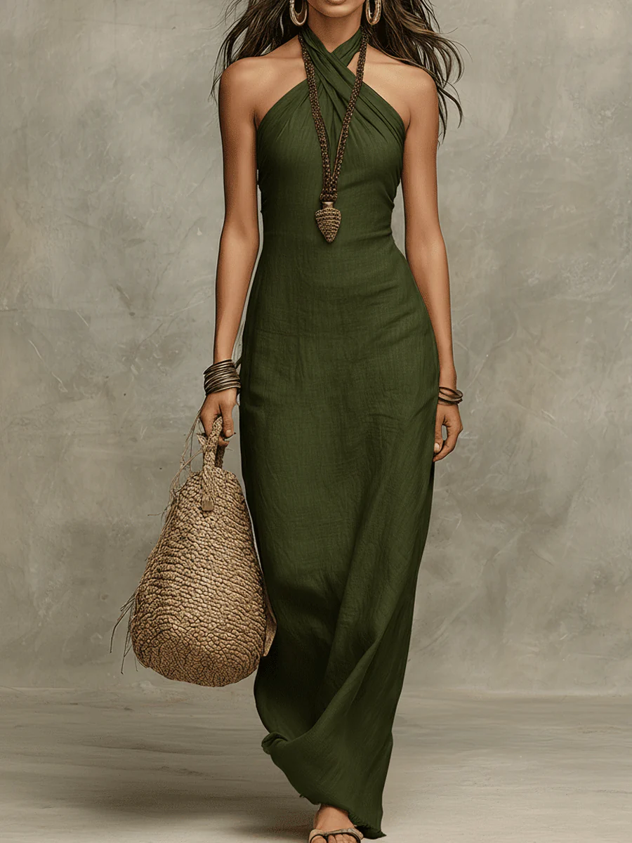 Emilia | Sophisticated Sand Dress