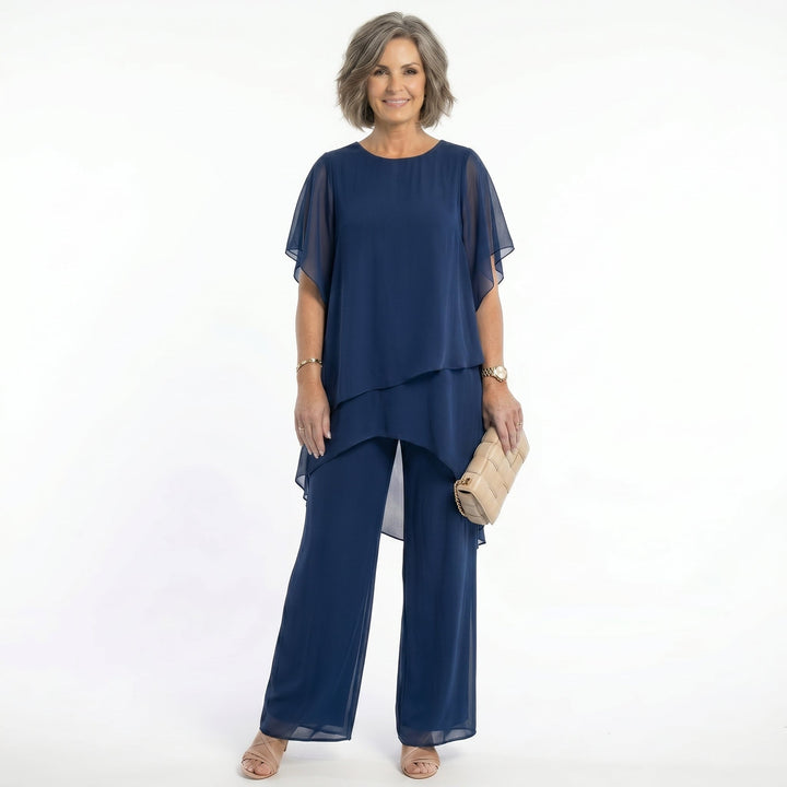 Sharyn™ | Tiered Tunic &amp; Trouser Set