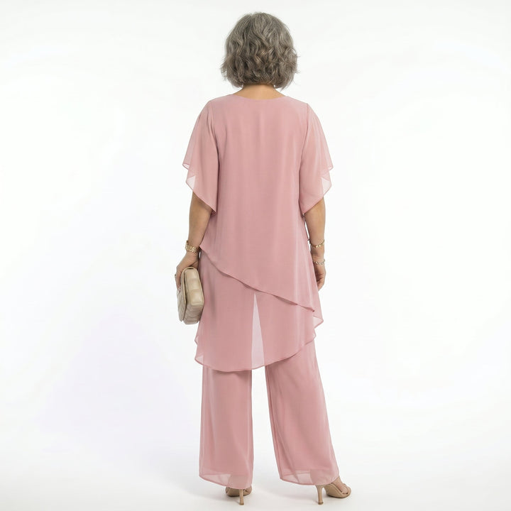 Sharyn™ | Tiered Tunic &amp; Trouser Set
