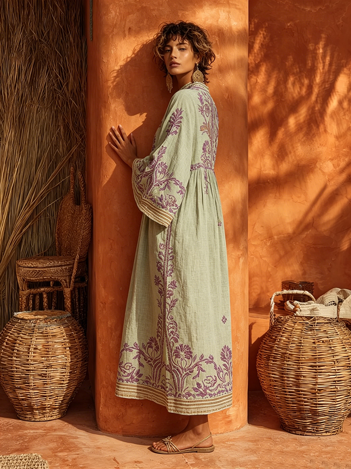 Elena™ | Elegant Long Mediterranean Dress