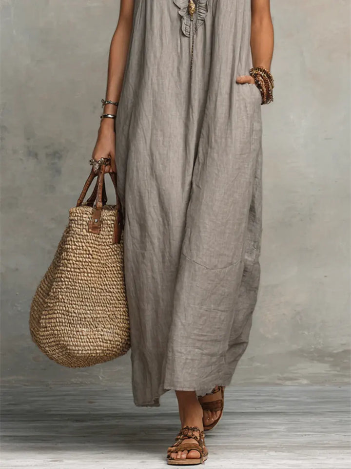 Charlotte | Bohemian Maxi Dress with V-Neck