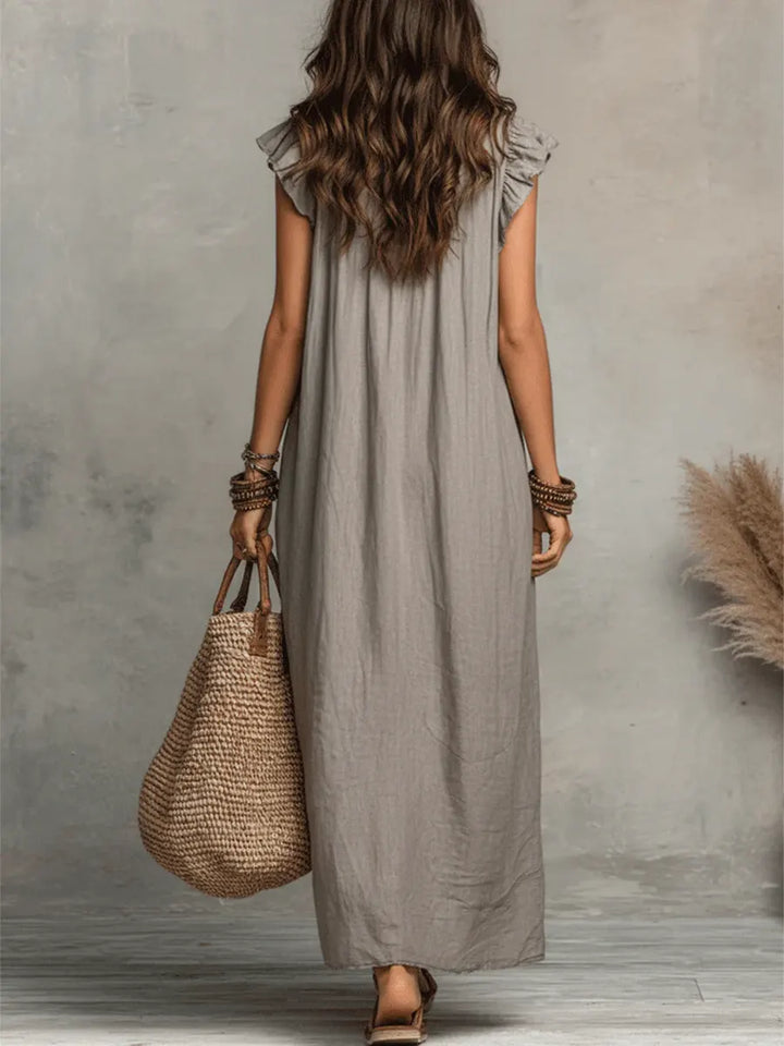 Charlotte | Bohemian Maxi Dress with V-Neck