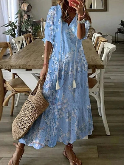Cassia™ | Women Boho Tummy Coverage Maxi Dress